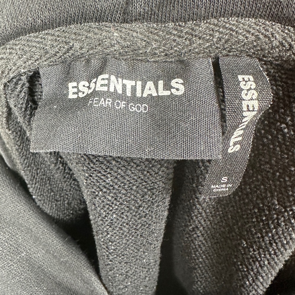 Essentials Fear of God 3M logo Pullover Hoodie in Black Size Small - Picture 3 of 8